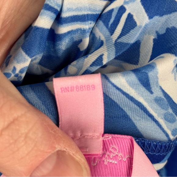 Lilly Pulitzer Women’s Early Riser Belted Wide Leg Jumpsuit in Dusk sz XS - Picture 12 of 15